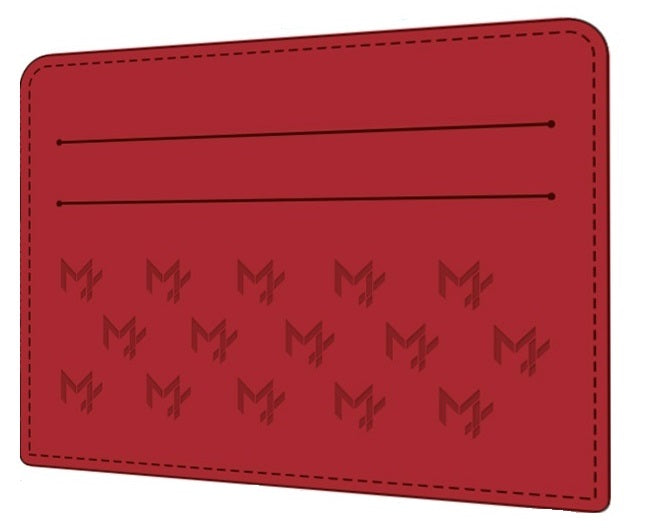 mz design kreditkartenhalter rot